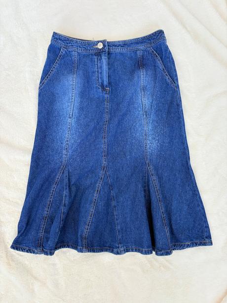 Modrá džínová sukně od 3 suisses ve velikosti s, s