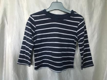 Vel. 80 modré triko s proužky, 80