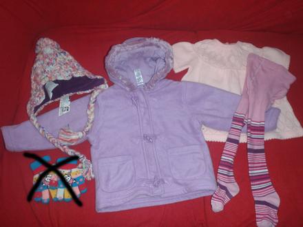 Balíček oblečení na zimu, pro holčičku, vel. 86, 86–98