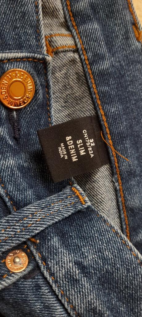 H&m dámské džíny slim & denim, h&m,xl