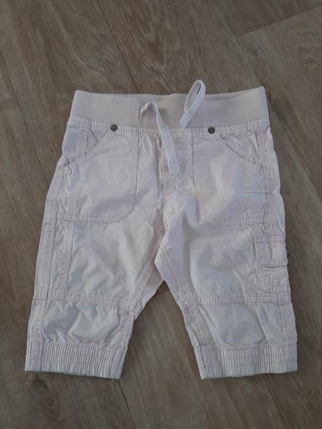 3/4 plátěné kraťasy, kalhoty, h&m,98