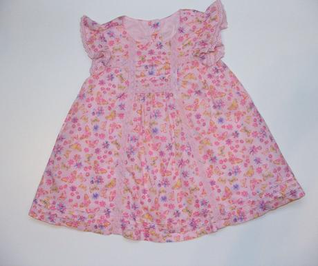 P92 letní šaty s motýlky vel. 68, mothercare,68