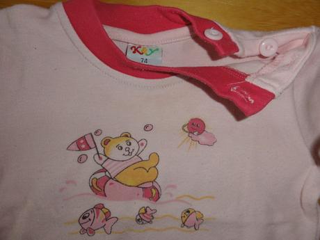 Světle růžové tričko na knoflíčky, k&y,74