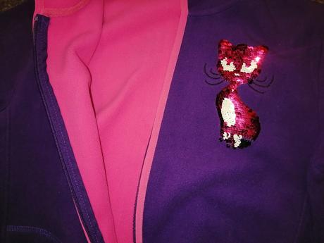 Mikina s měnící výšivkou, wolf,164