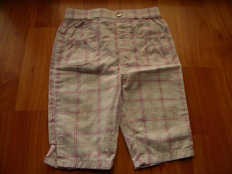3/4 plátěné kalhoty -kraťasy- vel.86 zn.okay, okay,86