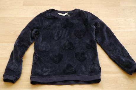 Modra plysova mikina 134/140 h&m, h&m,134