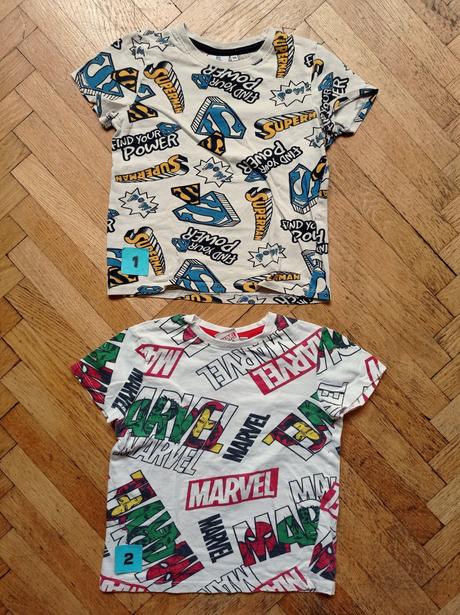 Triko krátký rukáv 110 superman, marvel, marvel,110