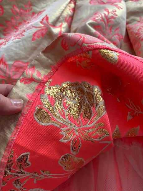 Ob/ šaty zlato oranžové- v. 12 let, e-vie,152