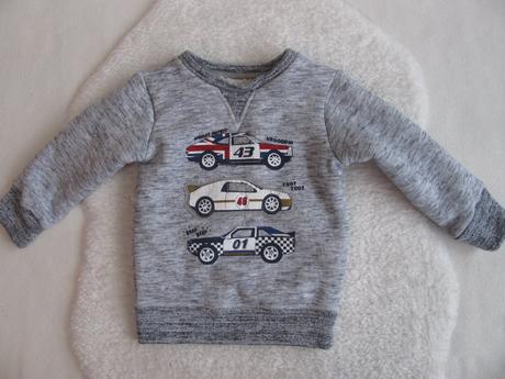 Parádní mikina se střikem a s vnitřní kožešinkou, next,98