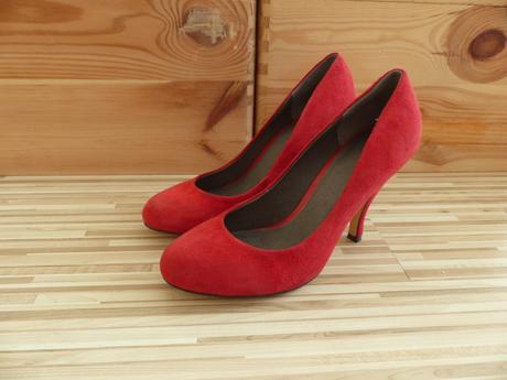 Červené semišové lodičky asos vel. 38, 38