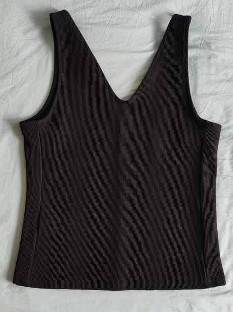 Dámské černé tílko top bez rukávů h&m, h&m,s