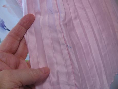 Saténové plisované růžové šaty h&m, h&m,116