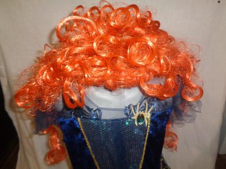 Karneval - královna helloween + paruka - 11-12 let,