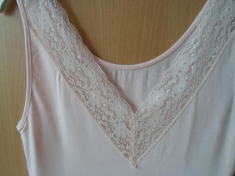 Růžové meruňkové tričko tílko, h&m,m