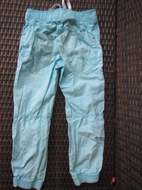 2x plátené kalhoty, lindex a bhs, 116-122, lindex,116
