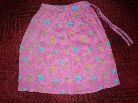 Letní květovaná zavinovací sukně, 134