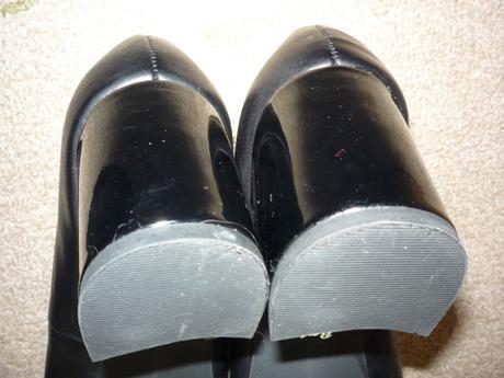Černé kožené lodičky baťa, vel.38 - jednou vzaté, baťa,38