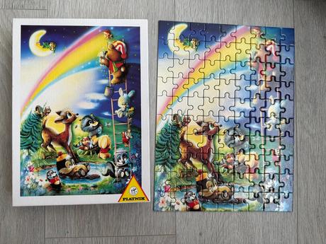 Puzzle platnik se zvířátky, 90 dílků,
