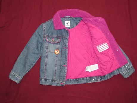 Teplá riflová bunda, c&a,116