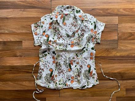 Květinová halenka s vázačkou, vel l/xl, s.oliver, s.oliver,40