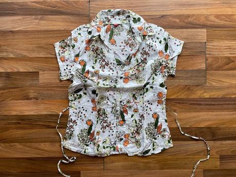 Květinová halenka s vázačkou, vel l/xl, s.oliver, s.oliver,40