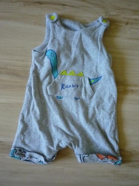 Kraťasový overal s dinosaurem, mothercare,68