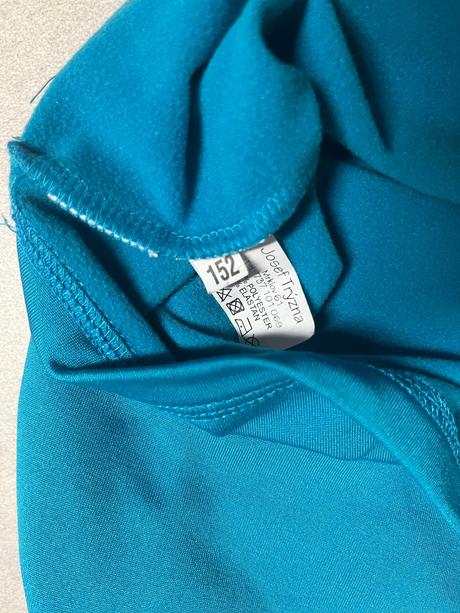 Funkční triko s počesem a stojáčkem - tyrkysový ve, 152