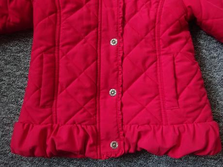 Kabátek červený, vel. 98, marks & spencer,98