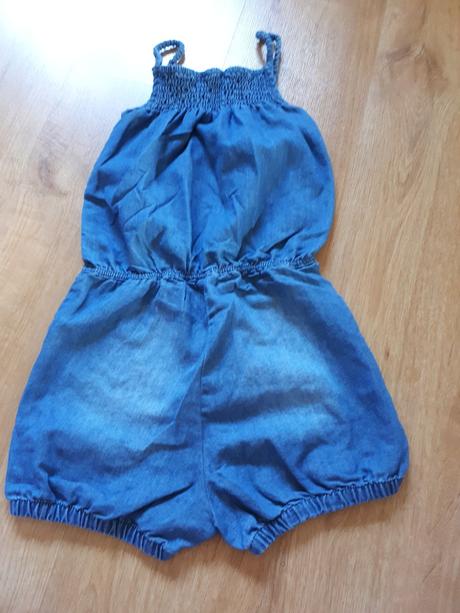 Úžasný lehoučký tenký džínový kraťáskový overal, cubus,128