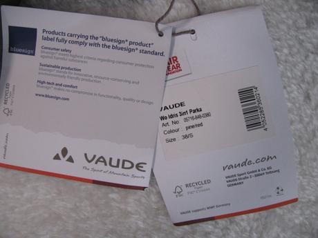 Zimní khaki bunda s kapucí 3 v jednom vaude v.38/s, s