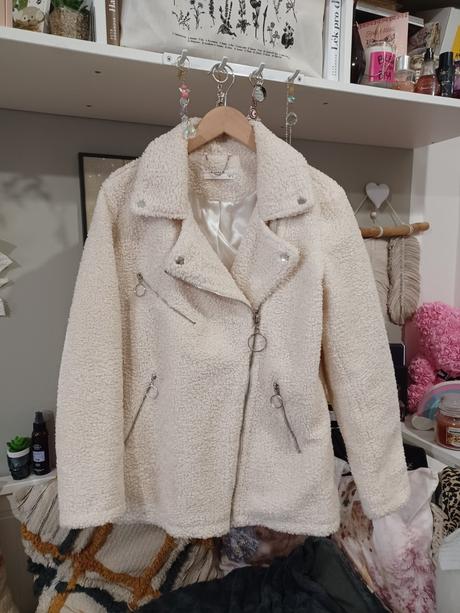 Krémový teddy kabátek reserved, reserved,s