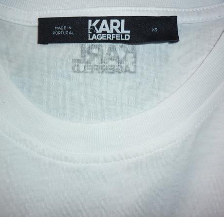 Bílé basic dámské tričko karl lagerfeld, xs