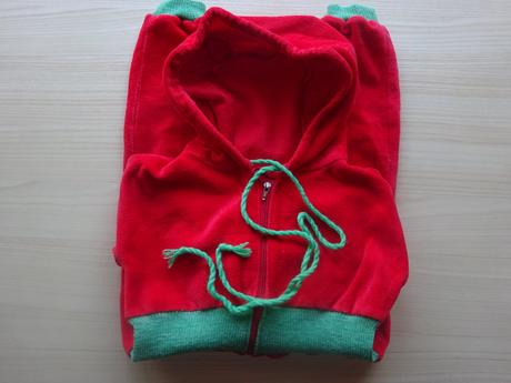 Semišový overal červený, vel. 80, 80