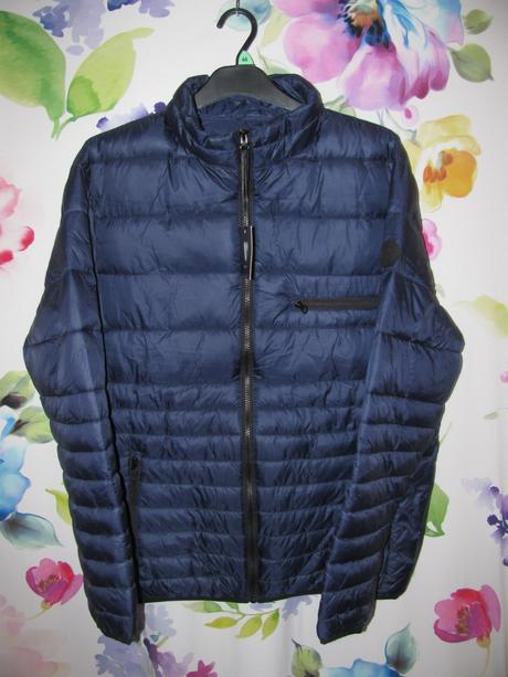 Pánská modrá prošívaná zimní bunda v by ver, xl