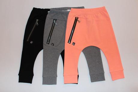 Baggy tepláky s kapsou na zip, 74 - 110