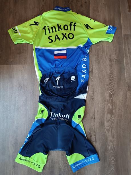 Cyklistický dres/cyklo dres tinkoff, vel. xl (146), 146