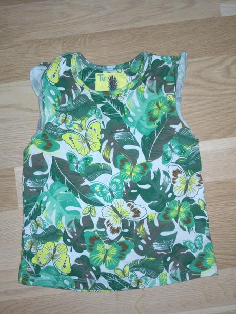 Zelené tílko s motýly, tu,98