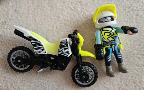 Playmobil action 70864 - hasičské auto, motorka,