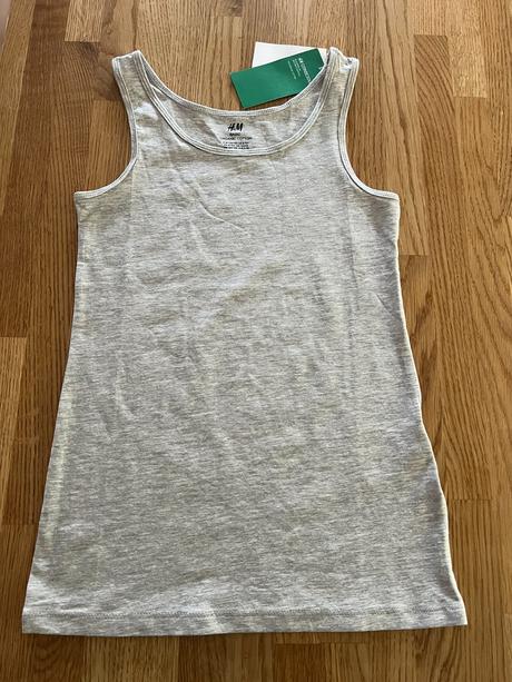 Tílko & tričko šedé h&m vel. 134/140, h&m,134