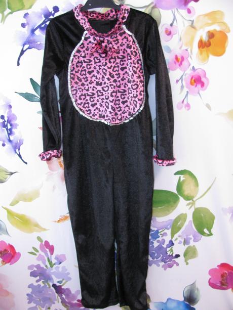 Karneval- overal růžový leopard, 