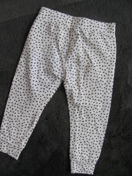 Bílé nové bavlněné legíny, tepláčky, george,80