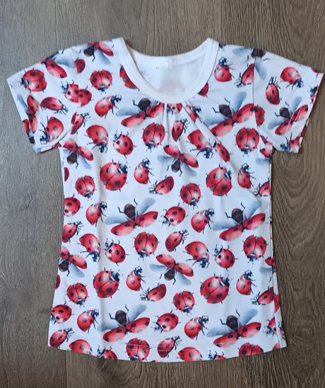 6x dívčí trička s krátkým rukávem,vel.98/104, lupilu,98