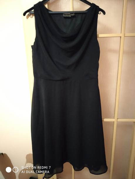 Šifonové šatičky - černé, 40