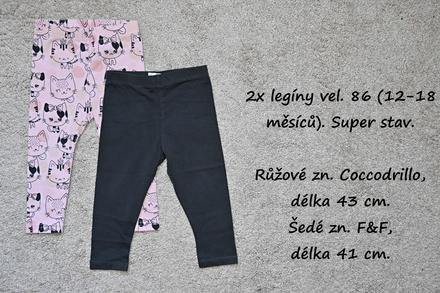 2x legíny vel. 86/92, f&f,86