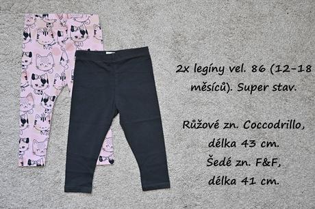 2x legíny vel. 86/92, f&f,86