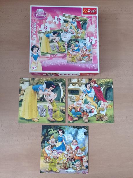 Puzzle sněhurka a sedm trpaslíků, 