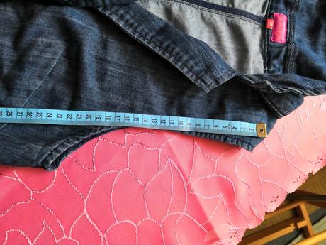 Těhoteský overal riflový, l