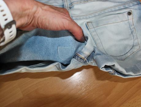 Riflové, džínové kraťasy, 140