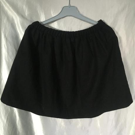 Vel. 152 černá teplá sukně s kapsami, 152