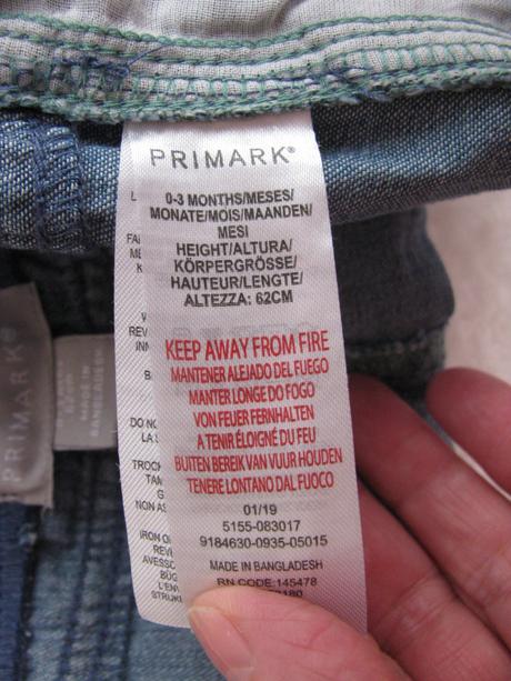 Krásné šortky, kraťasy z letní džínoviny, primark,62